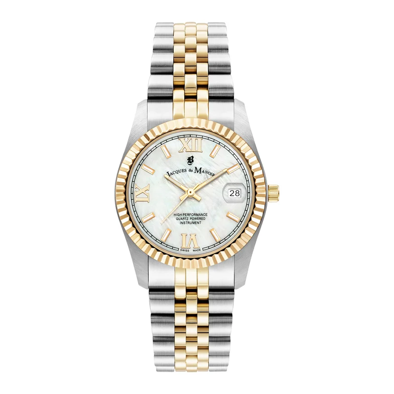 Jacques du Manoir Inspiration Prestige damen Uhr Gold/Silber JWL01303