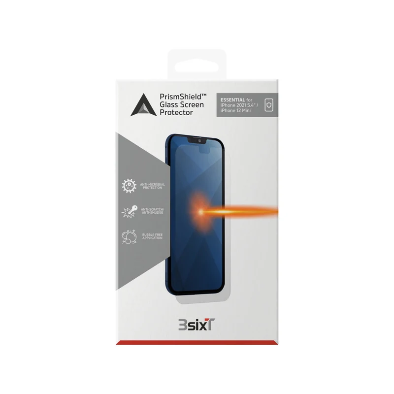 PrismShield™ Essential Glass Screen Protector for iPhone 13 mini - Clear