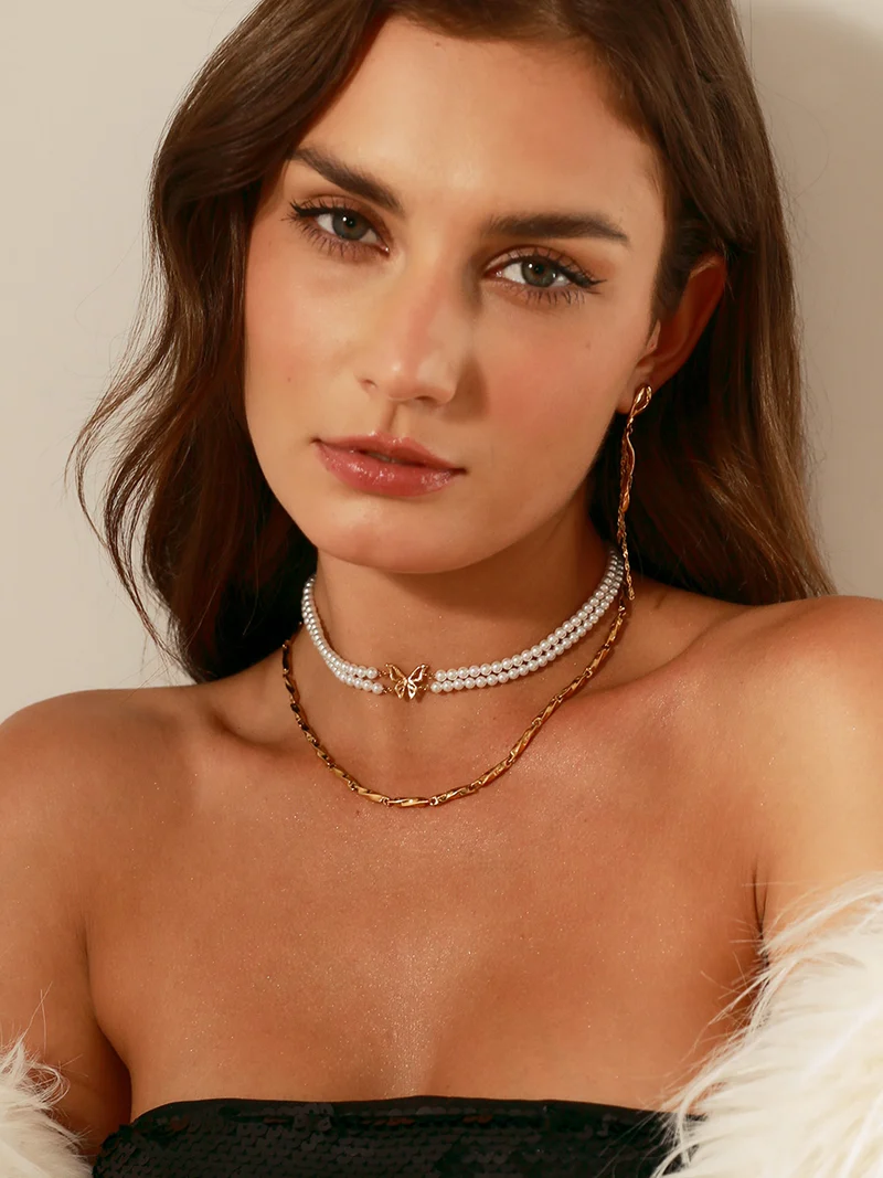 Butterfly Pearl Kette