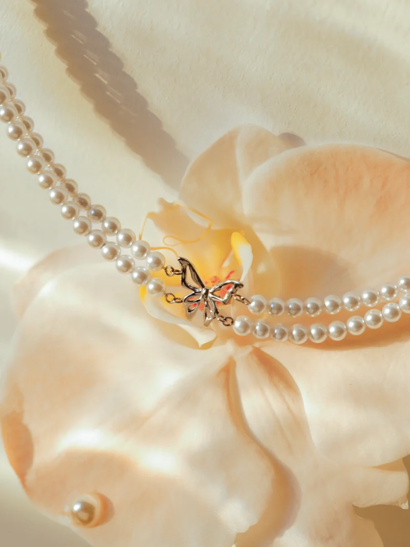 Butterfly Pearl Kette