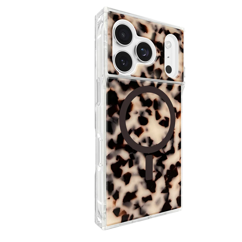 Flaunt Square Blonde Tortoise Shell for iPhone 17 Pro