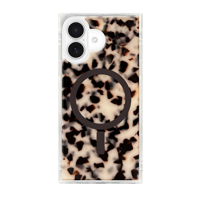 Flaunt Square Blonde Tortoise Shell for iPhone 17