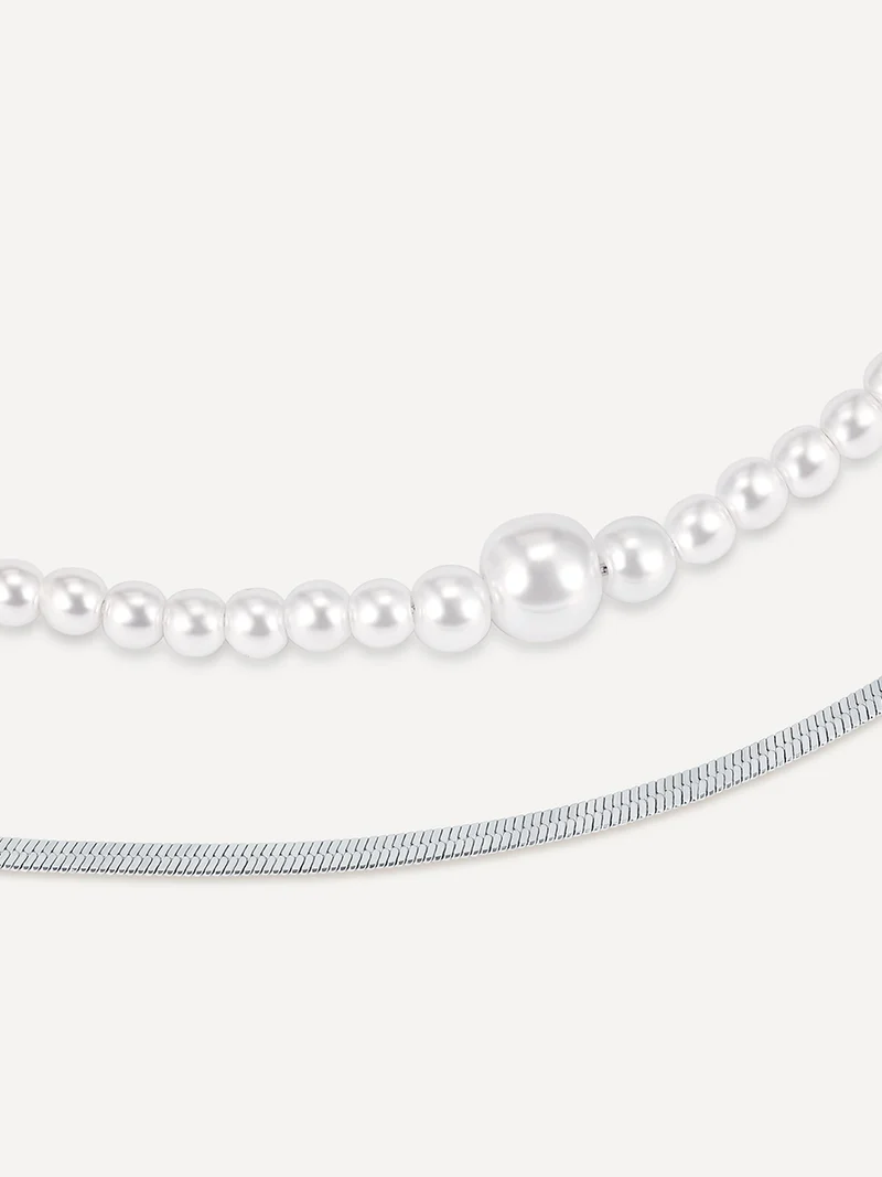 Enchanting Pearl Layered Kette