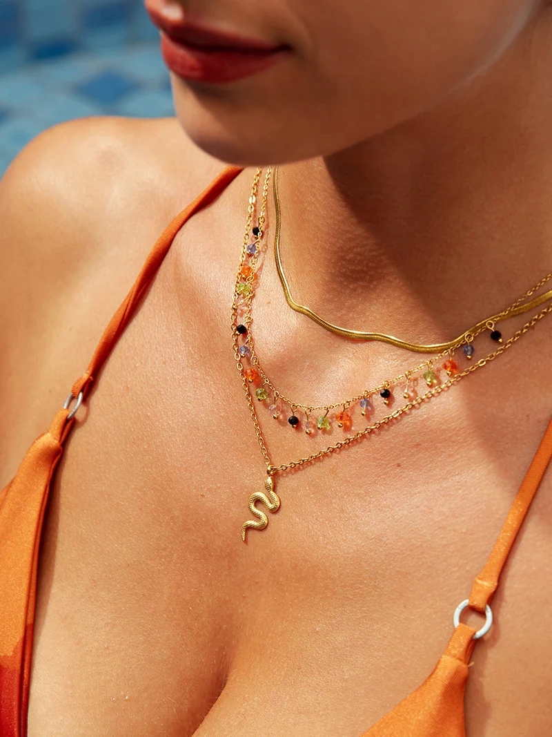 Bunt Stone Kette