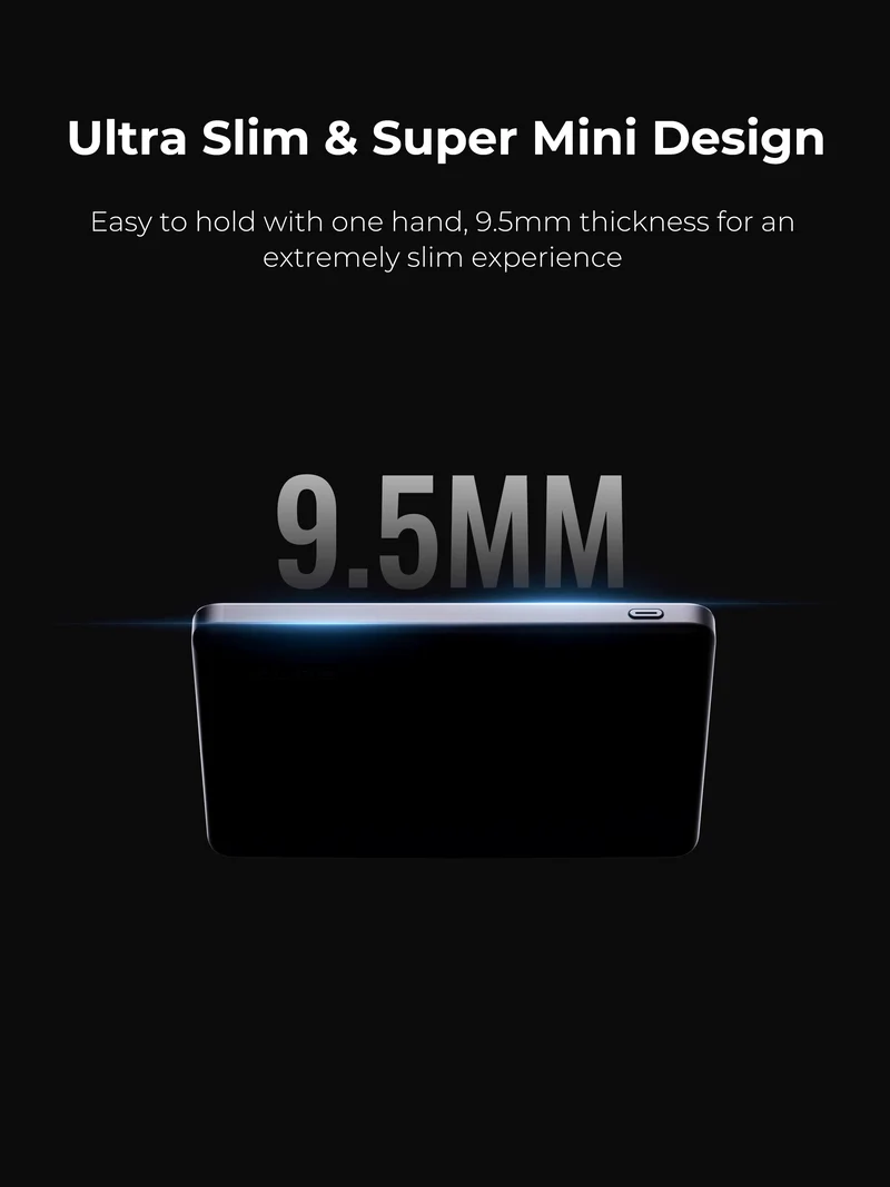 ZLOS 5000mAh 15W Ultra-Thin Mini Power Bank