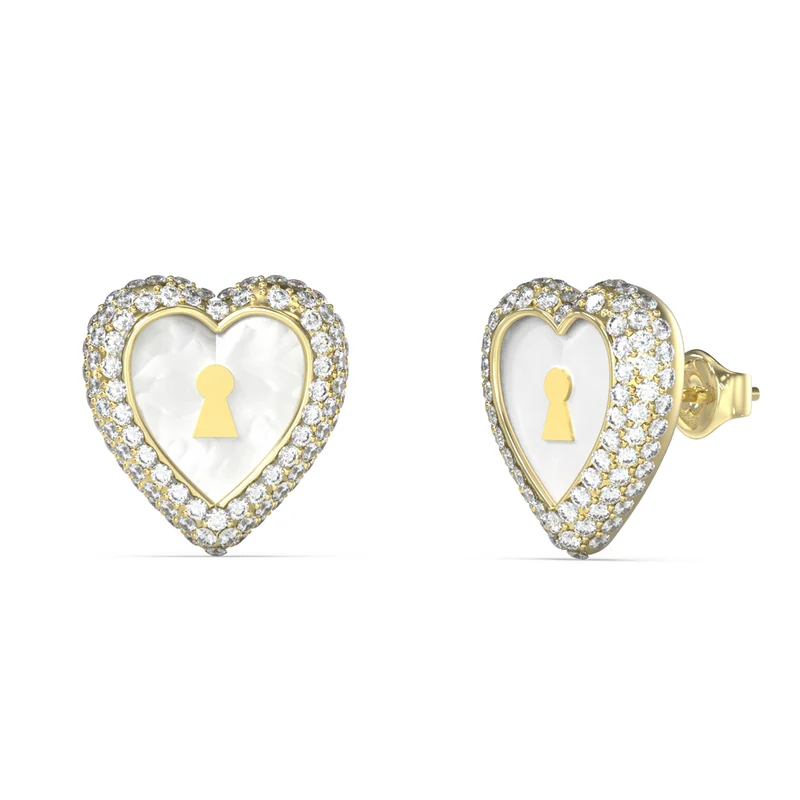Guess Love Bites Gold-coloured Earrings JUBE06065JWYGT-U