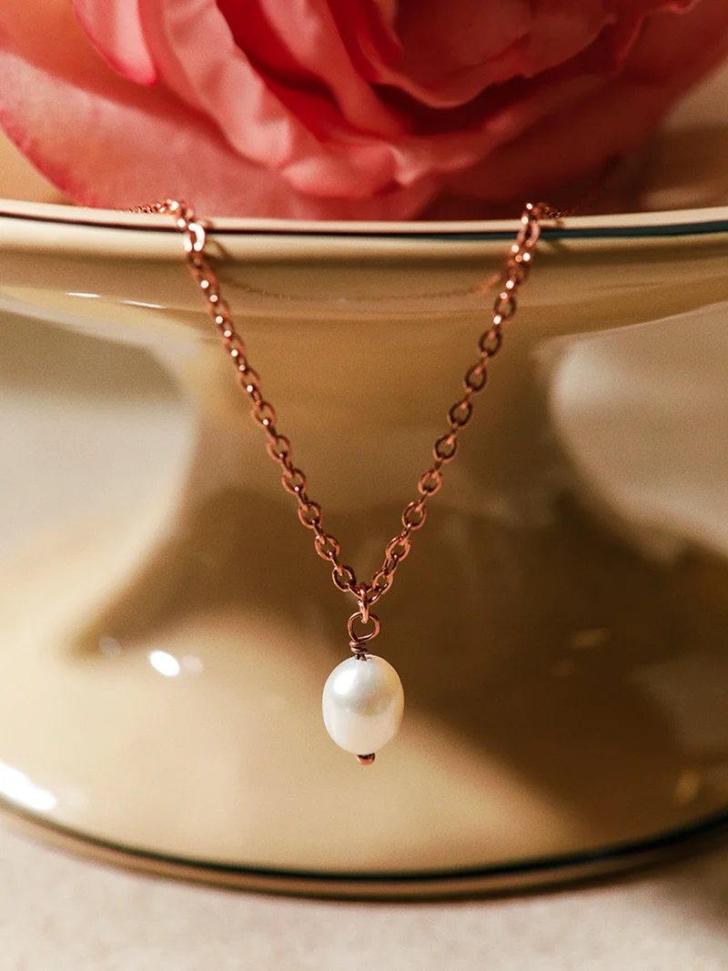 Simple Pearl Pendant Kette
