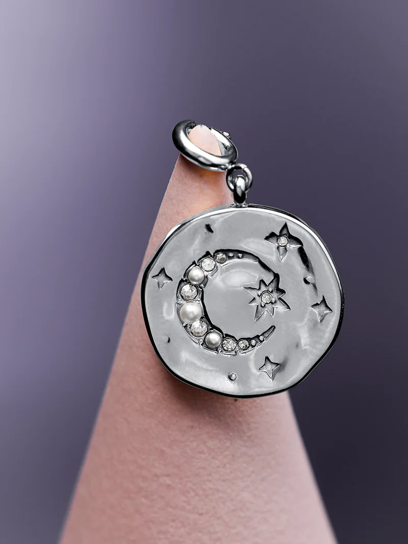 Moon Phase Gleaming Ketten-Charm