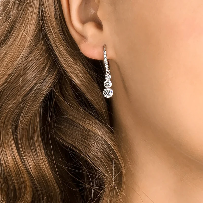 Swarovski Attract damen Ohrknöpfe Silber 5416155