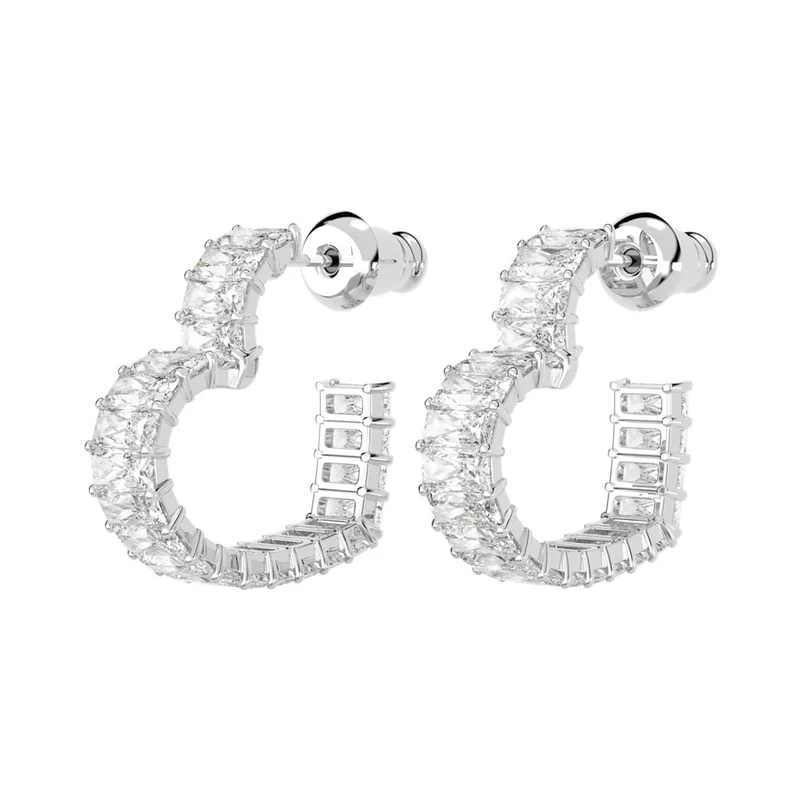 Swarovski Matrix Silberfarbene Ohrringe 5653170