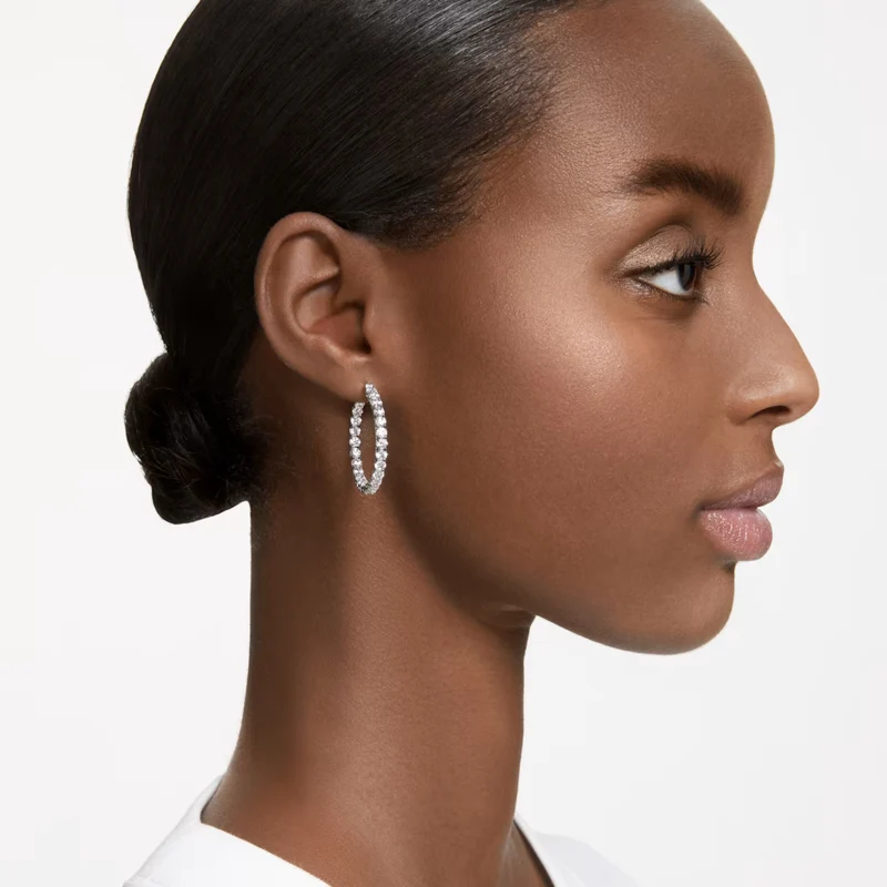 Swarovski Matrix Silberfarbene Ohrringe 5647715