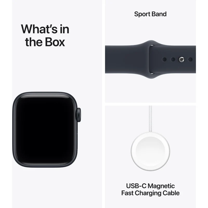 Apple Watch SE 3 40mm Midnight Aluminium Case GPS Sport Band (M/L) [2026]
