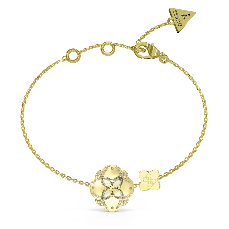 Guess Wild Flower Gold Bracelet JUBB05503JWYGS