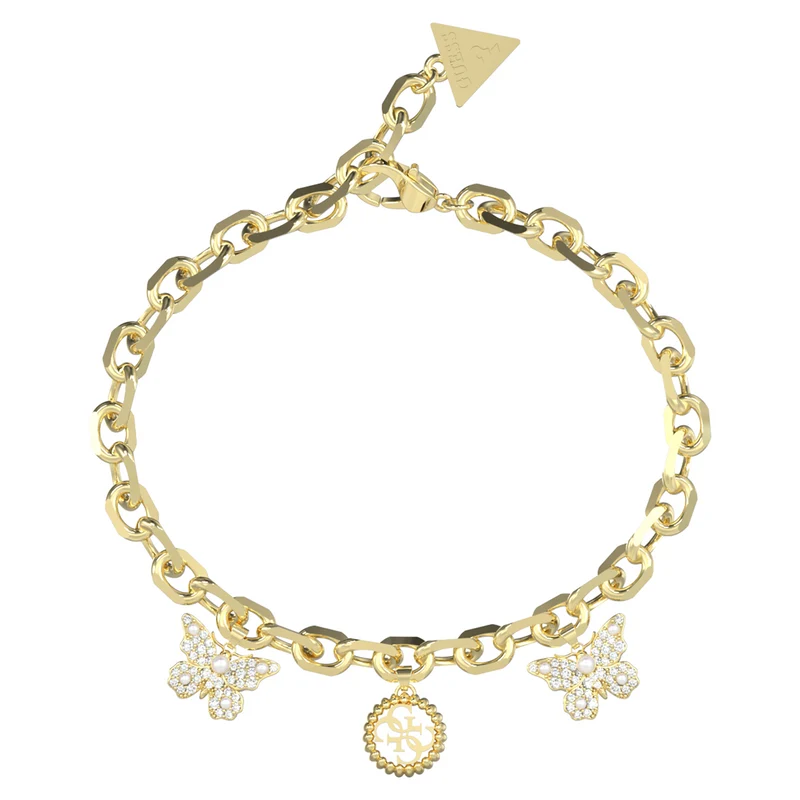 Guess Borboleta Gold-coloured Bracelet JUBB06130JWYGS