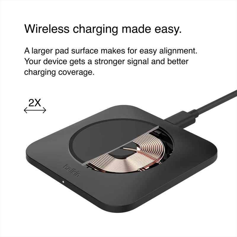 Belkin BoostCharge Universal Easy Align 15W Wireless Charging Pad
