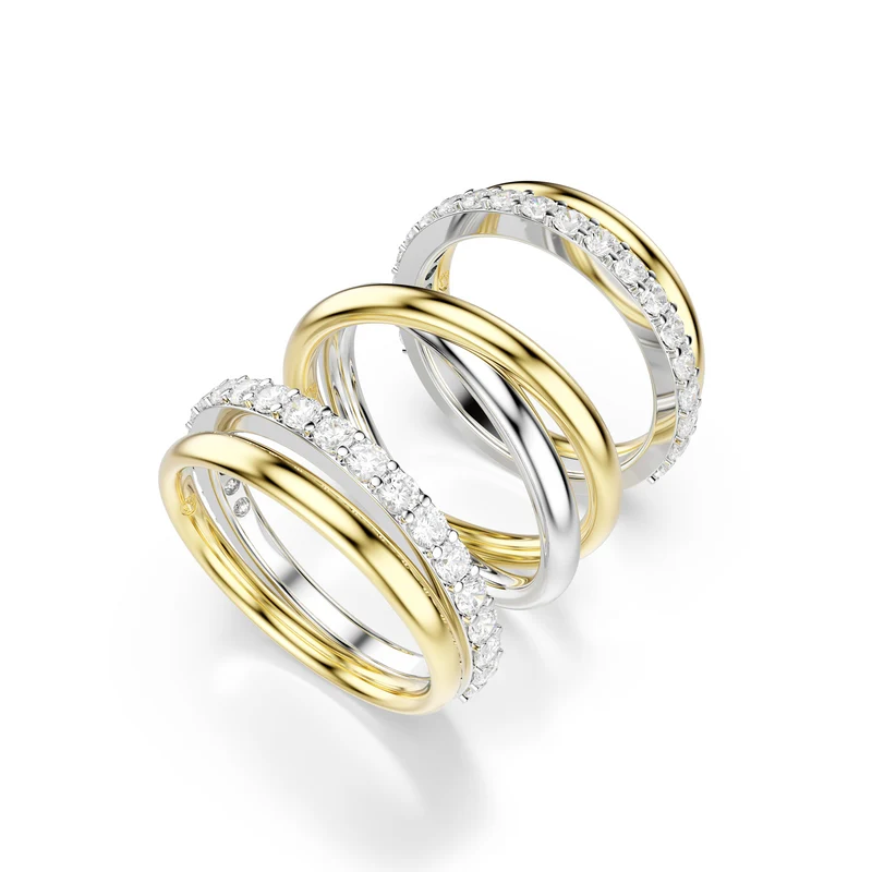 Swarovski Hyperbola Gold Plated Ring 5740413