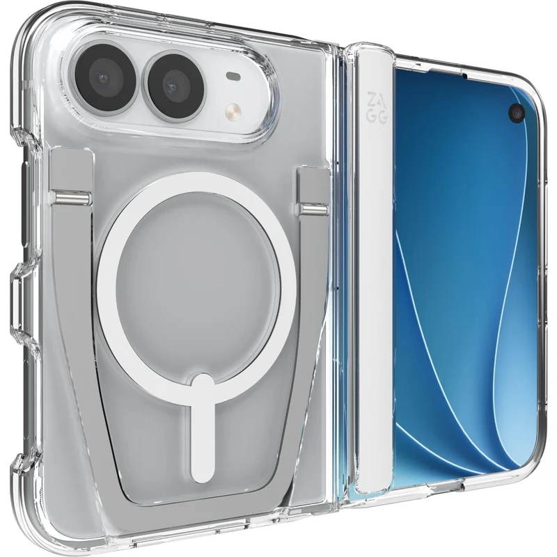 ZAGG Crystal Palace Snap KickStand case for iPhone Fold (Clear)