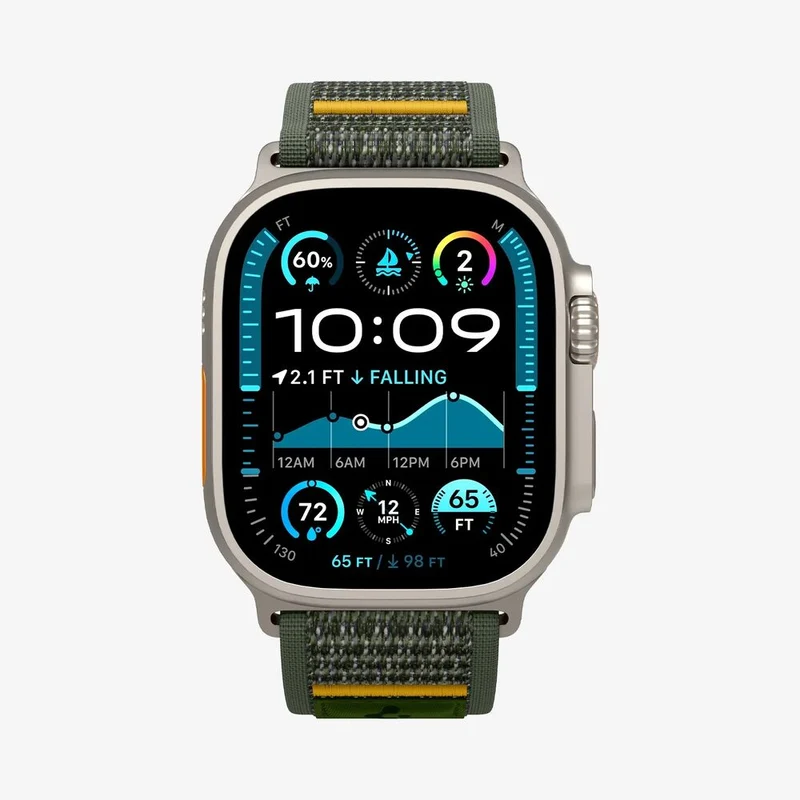Spigen Apple Watch 49mm 46mm 45mm 44mm 42mm Athlex Air Band (Active Green)
