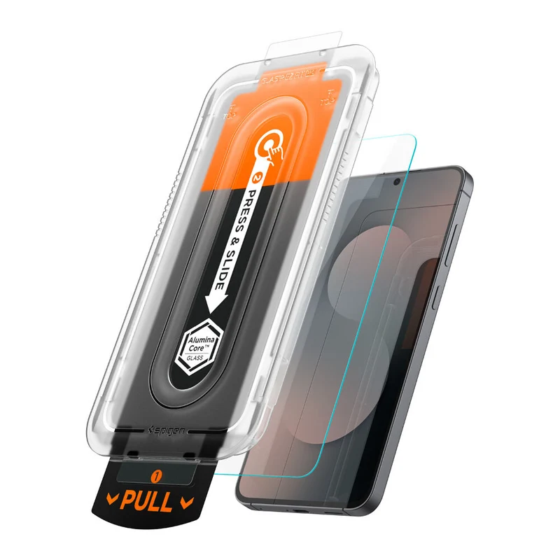 Spigen Samsung Galaxy S25 FE GLAS.tR EZ Fit Pro 2PCS Glass Screen Protector - Clear