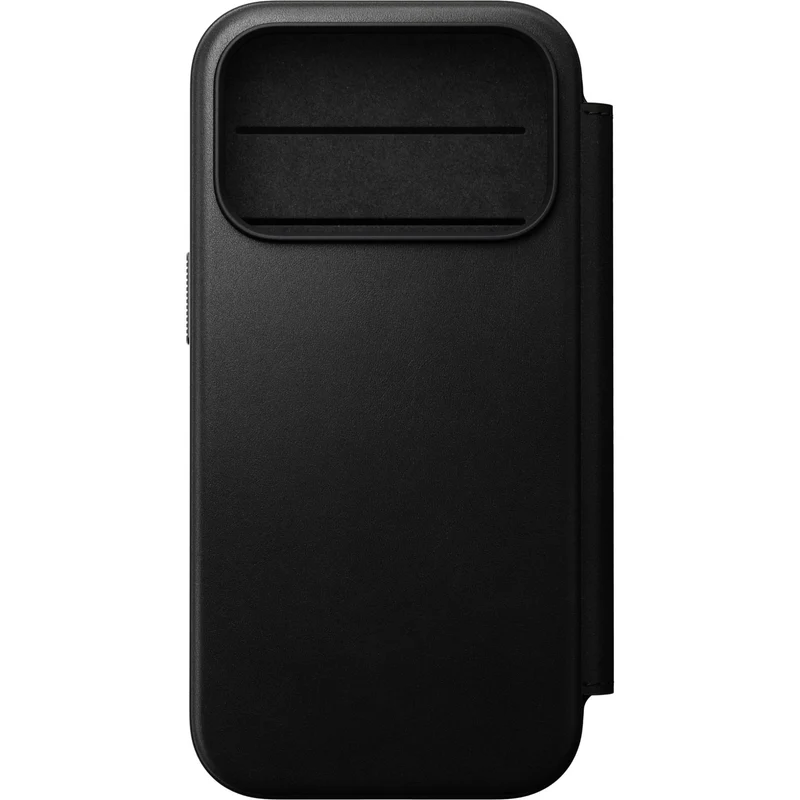 NOMAD Leather Folio Case for iPhone 18 Pro (Black ECCO)