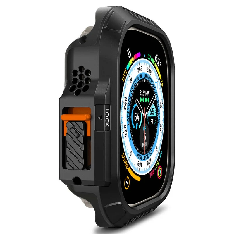 Spigen Apple Watch Ultra 4/3/2/1 49mm Lock Fit Case (Black)