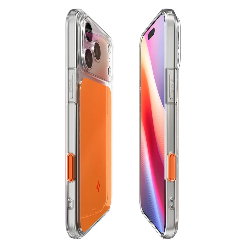 SPIGEN Ultra Hybrid T MagSafe Case for iPhone 18 Pro/17 Pro (Glossy Orange)