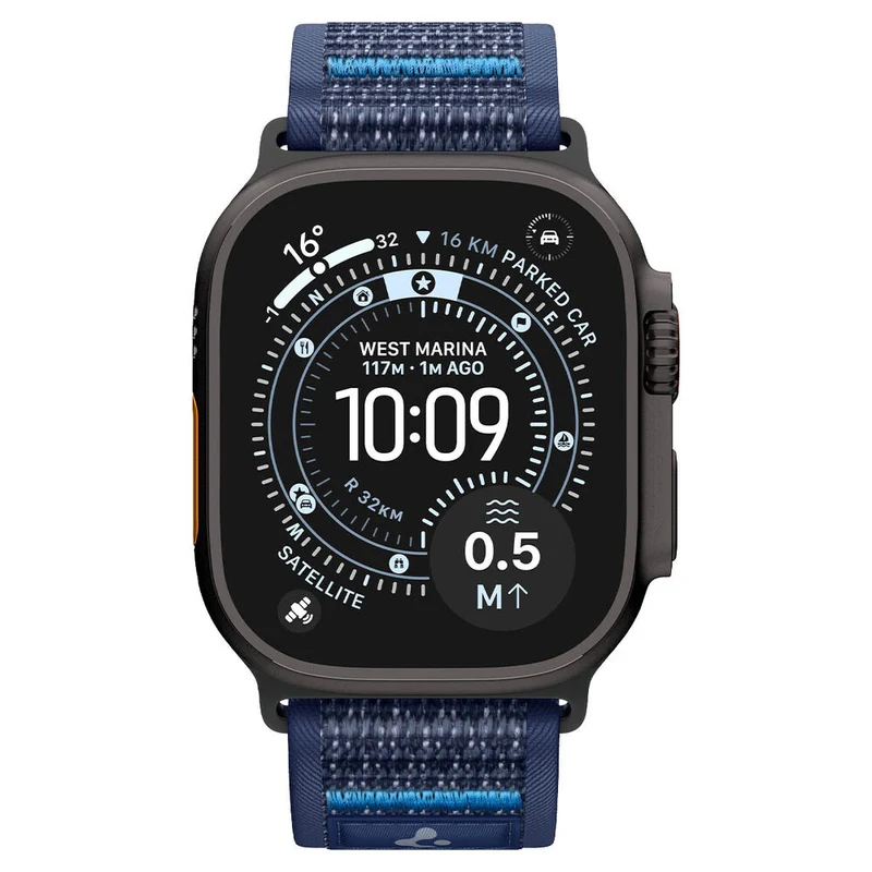 Spigen Apple Watch 49mm 46mm 45mm 44mm 42mm Athlex Air 2 Band (Active Navy Blue)