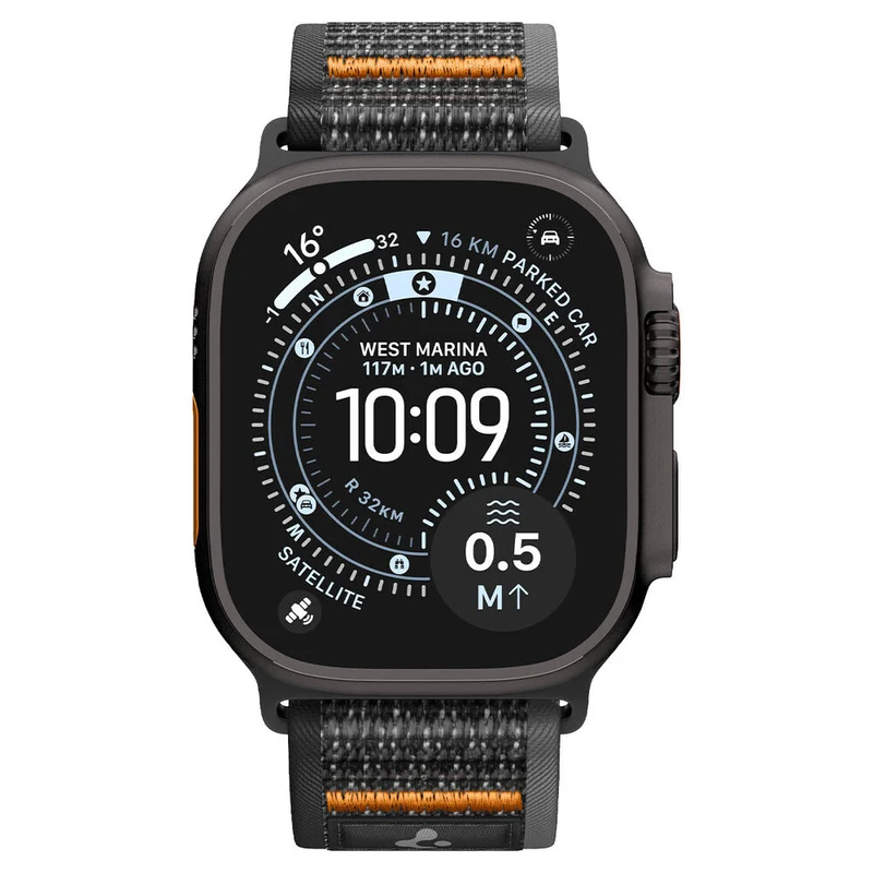 Spigen Apple Watch 49mm 46mm 45mm 44mm 42mm Athlex Air 2 Band (Active Black Orange)