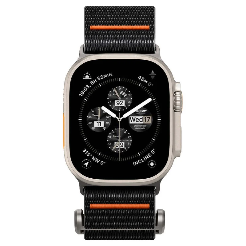 Spigen Apple Watch 49mm 46mm 45mm 44mm 42mm DuraPro Flex Ultra Band (Black)