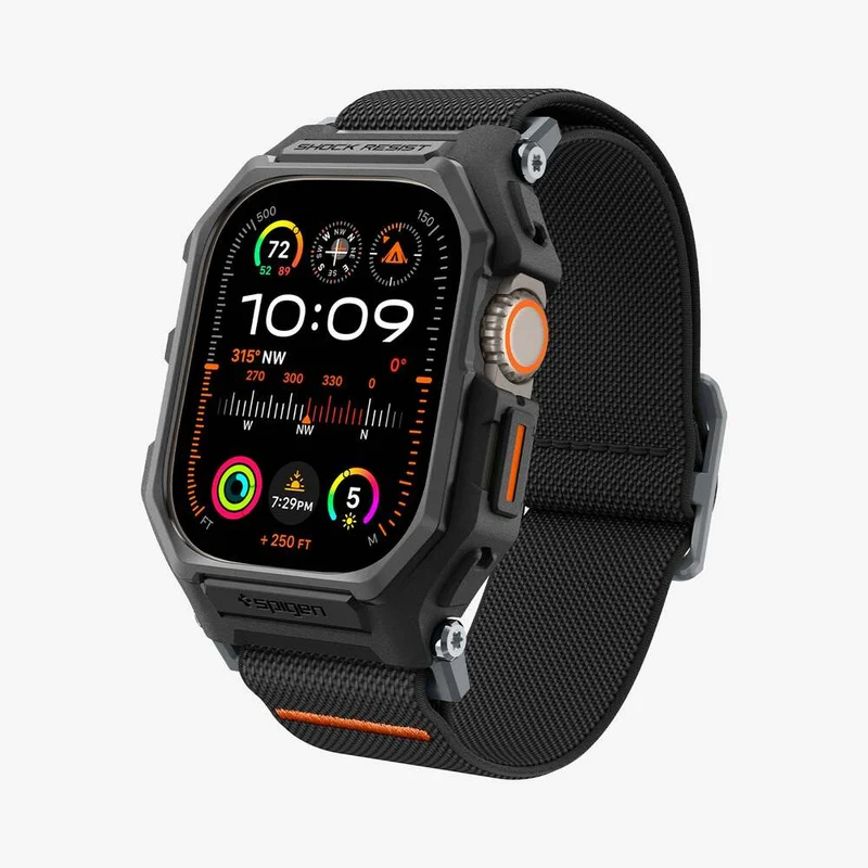 Spigen Apple Watch Ultra 4/3/2/1 49mm Lite Fit Pro Wristband Case (Black)