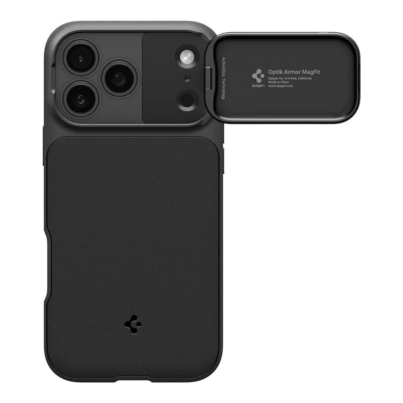 SPIGEN Optik Armor MagSafe Case for iPhone 18 Pro/17 Pro (Black)