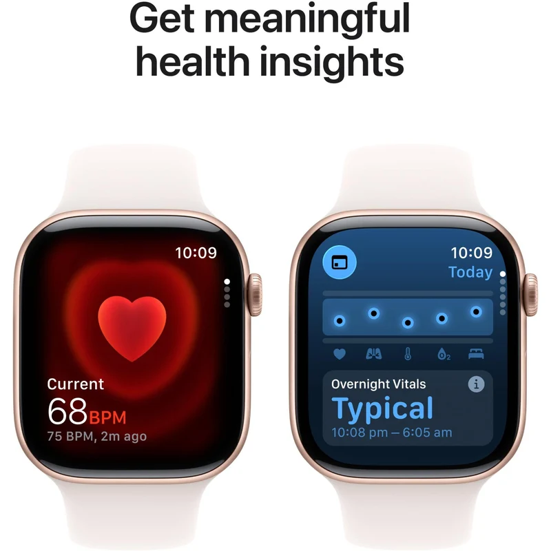 Apple Watch Series 11 46mm Rose Gold Aluminium Case GPS + Cellular Sport Band(S/M) [Light Blush]