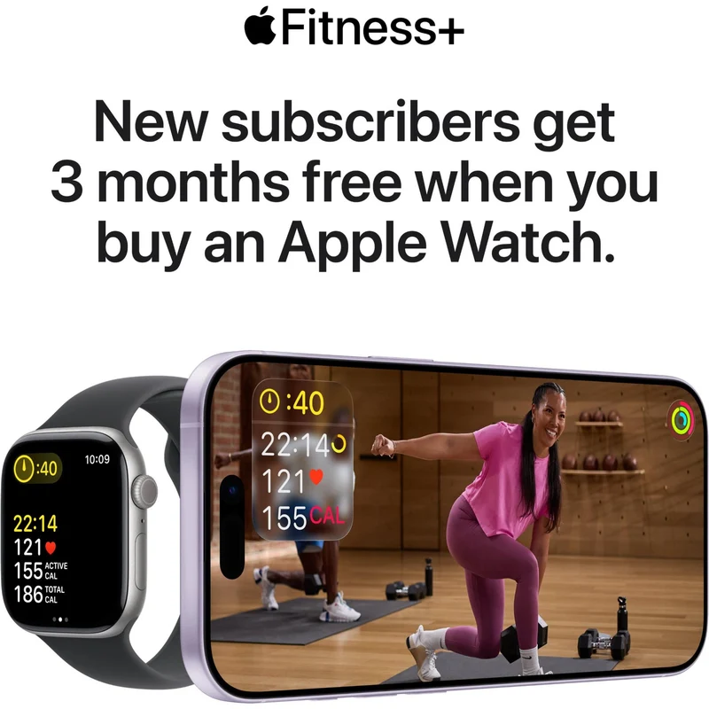 Apple Watch Series 11 42mm Rose Gold Aluminium Case GPS + Cellular Sport Band (M/L) [Light Blush]