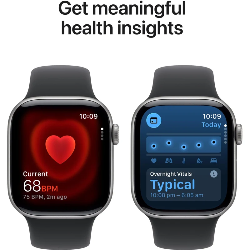Apple Watch Series 11 42mm Space Grey Aluminium Case GPS Sport Band (M/L) [Black]