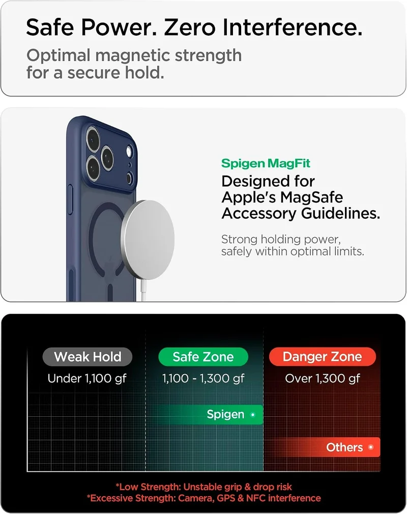 SPIGEN Ultra Hybrid MagSafe Case for iPhone 18 Pro/17 Pro (Frost Deep Blue)