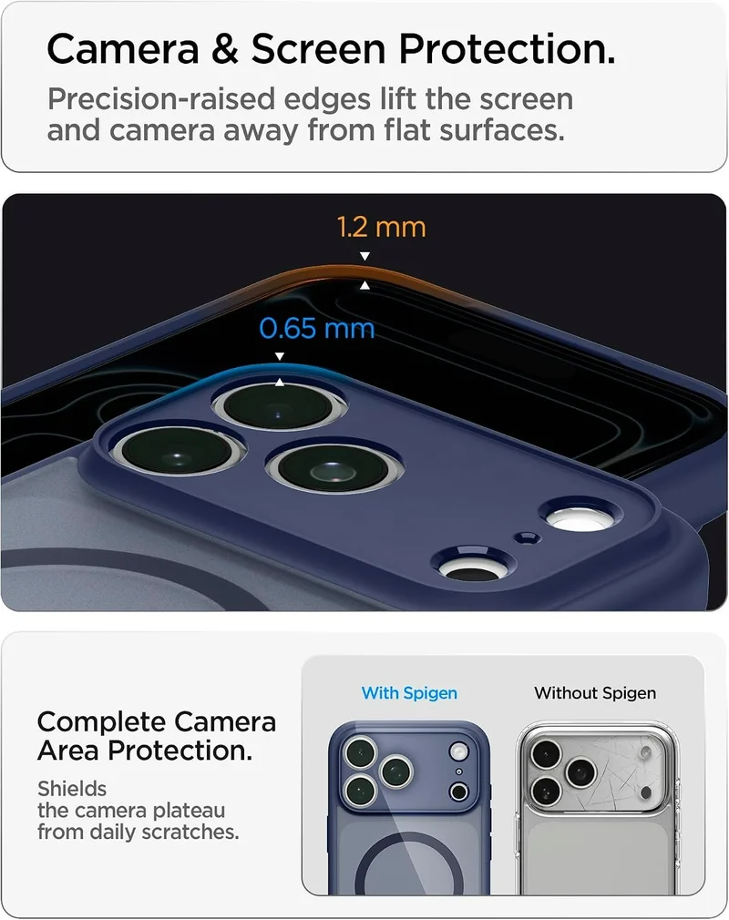 SPIGEN Ultra Hybrid MagSafe Case for iPhone 18 Pro/17 Pro (Frost Deep Blue)