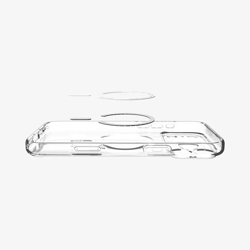 SPIGEN Ultra Hybrid MagSafe Case for iPhone 18 Pro/17 Pro (Clear Case/Orange Ring)