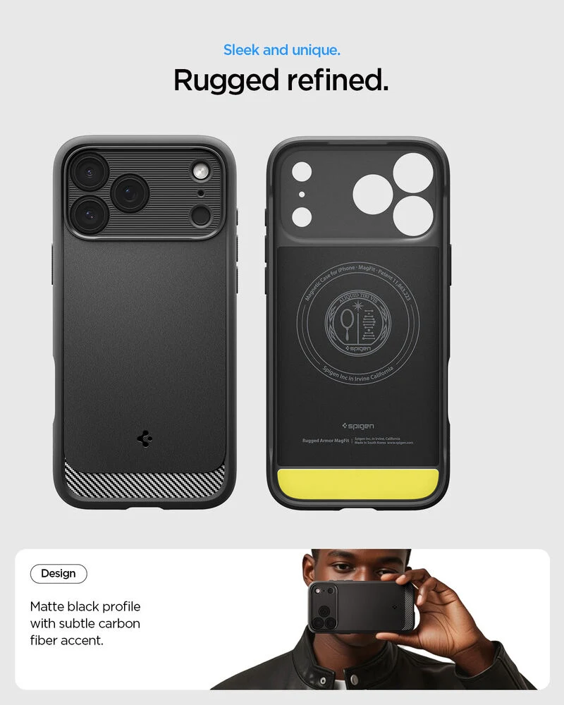 SPIGEN Rugged Armor MagSafe Case for iPhone 18 Pro Max/17 Pro Max (Grey)