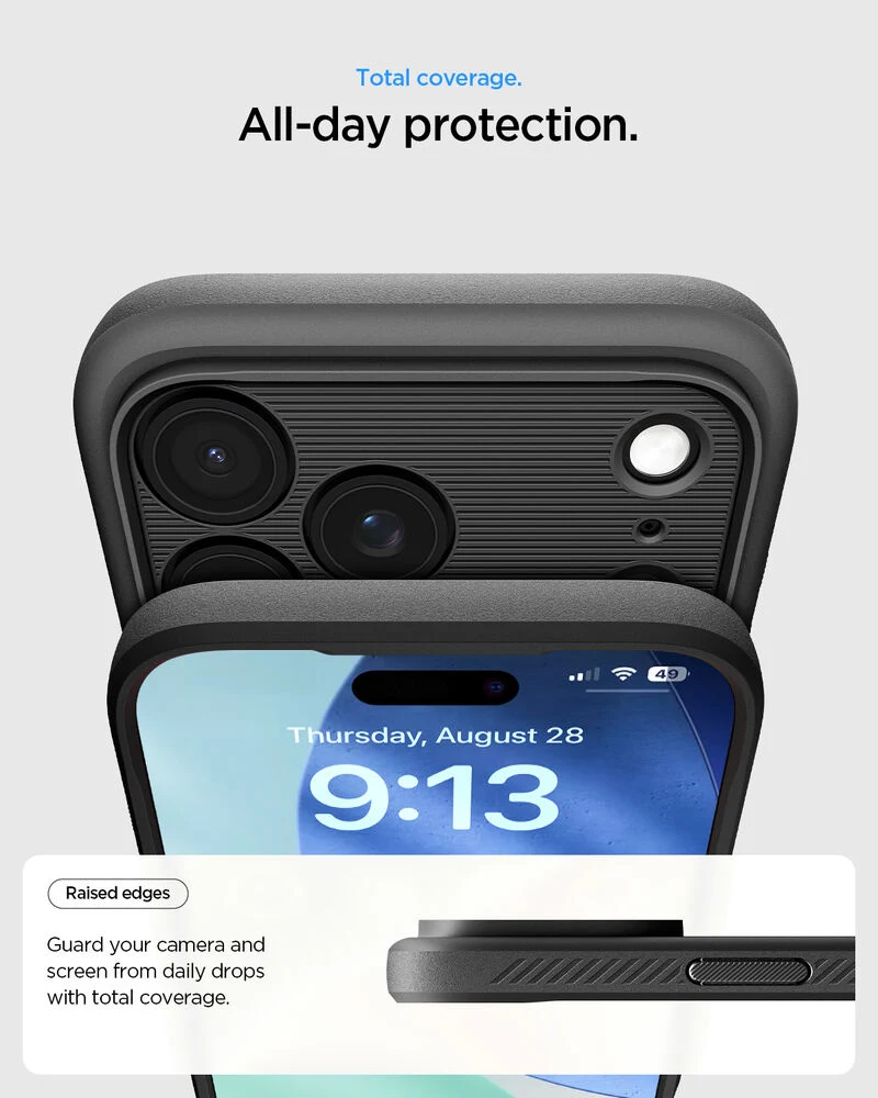 SPIGEN Rugged Armor MagSafe Case for iPhone 18 Pro Max/17 Pro Max (Grey)