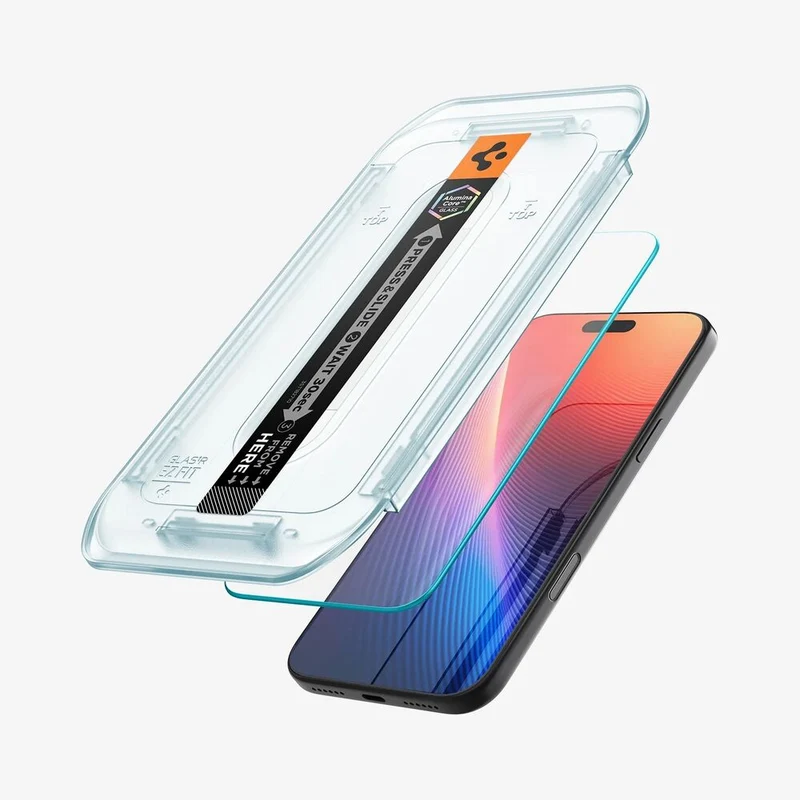 SPIGEN EZ Fit 2PCS Glass Screen Protector for iPhone 18 Pro/17/17 Pro/16 Pro (Clear)