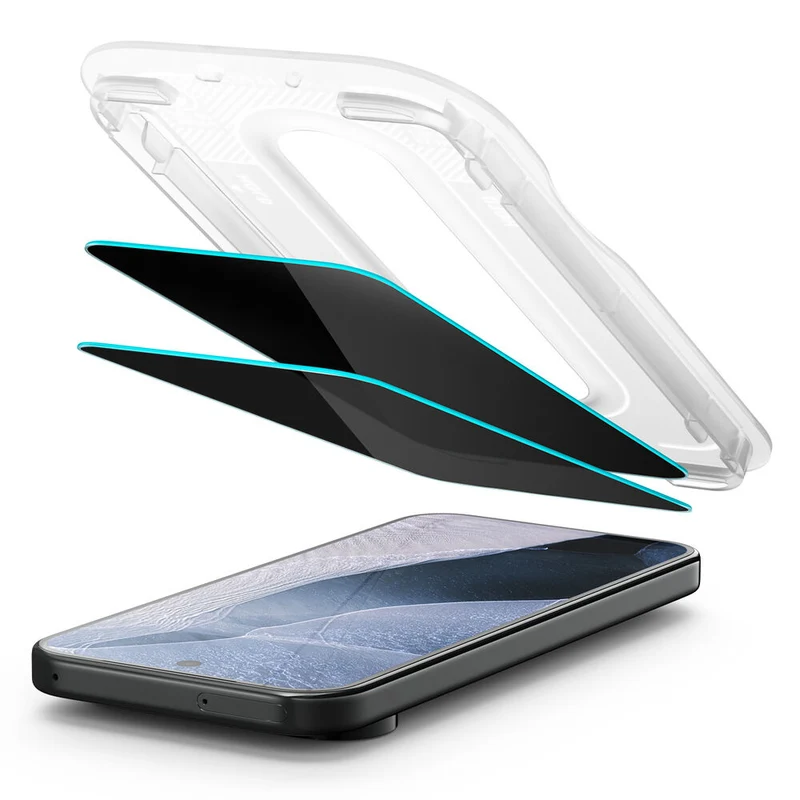 Spigen Google Pixel 11 / 10 GLAS.tR EZ Fit Pro Privacy 2PCS Glass Screen Protector (Black)