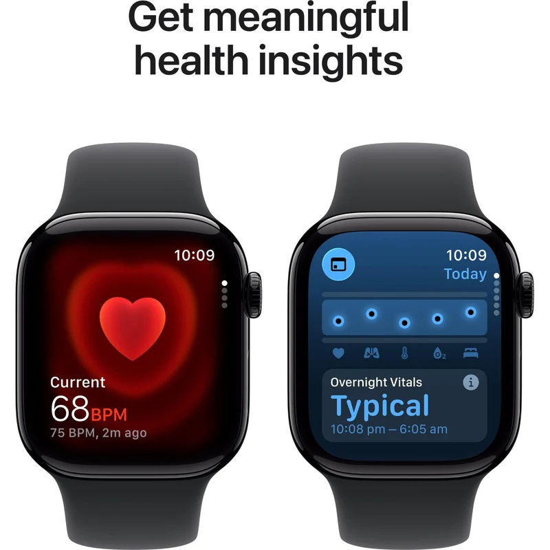 Apple Watch Series 11 42mm Jet Black Aluminium Case GPS Sport Band (M/L) [Black]