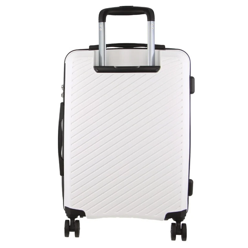 Pierre Cardin x Milleni 3-Piece Hardshell Super Light Luggage Bags Travel Suitcase - Burgundy/White