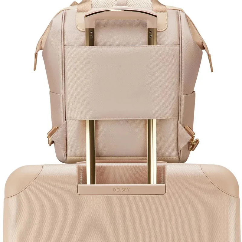 Delsey Chatelet Air 2.0 14" Laptop Tote Backpack - Beige Rose