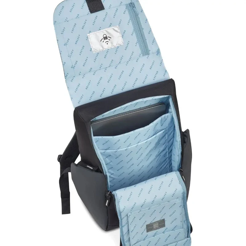 Delsey Securflap 15.6" Laptop Backpack Black
