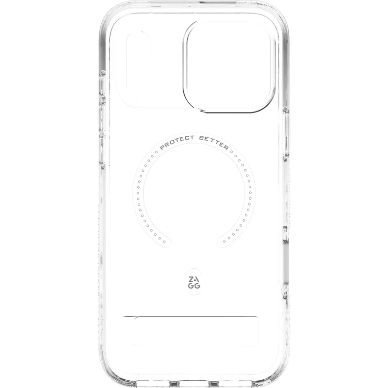 ZAGG Crystal Palace Snap KickStand Case for iPhone 18 Pro Max/17 Pro Max (Clear)
