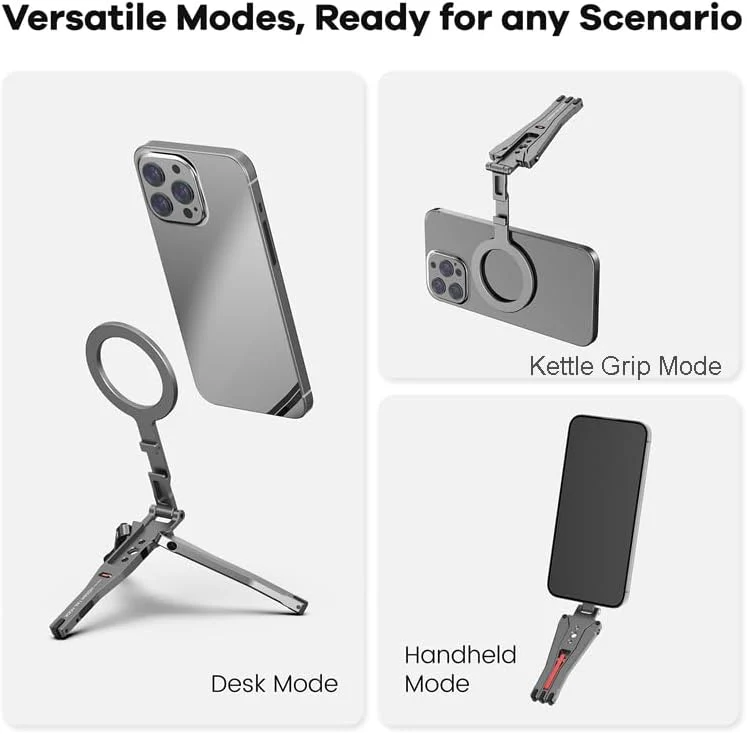 ZLOS Universal MagSafe Phone Stand & Magnetic Mount with Foldable Grip