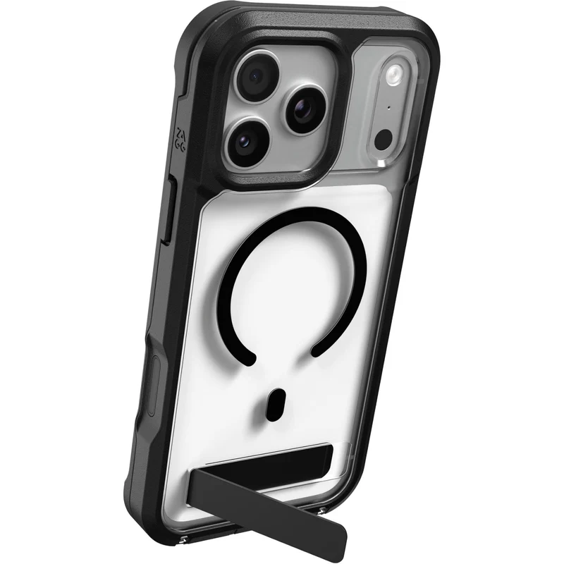 ZAGG Rainier Snap KickStand Case for iPhone 18 Pro Max/17 Pro Max (Black)