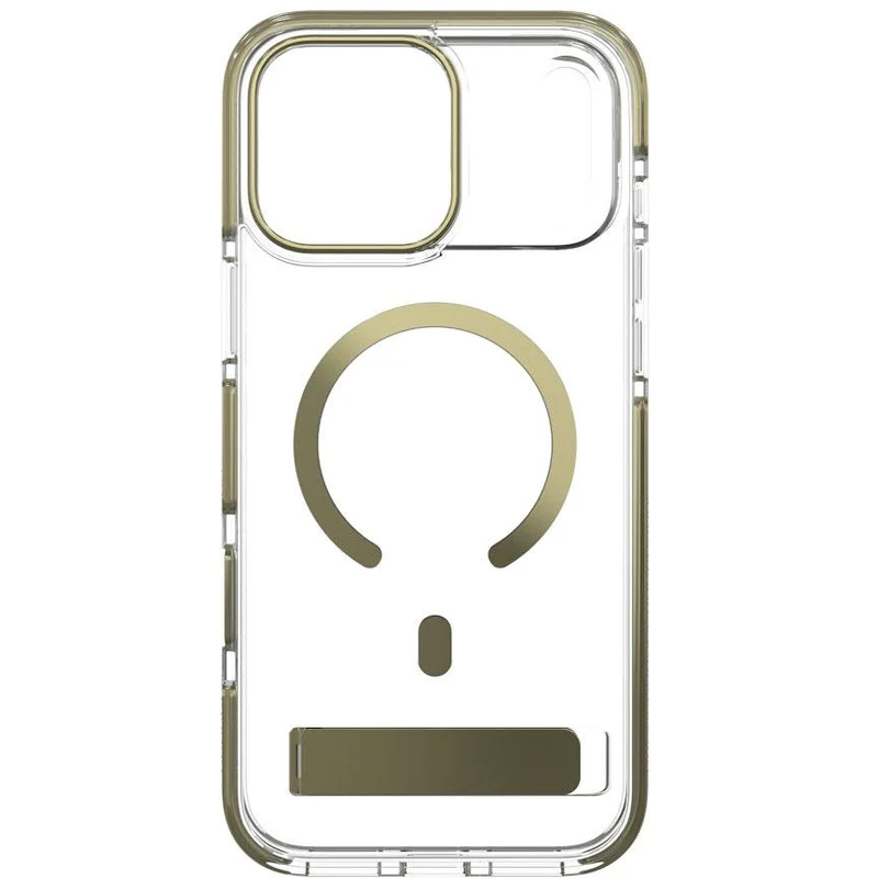 ZAGG Santa Cruz Snap KickStand Metallic Case for iPhone 18 Pro Max/17 Pro Max (Gold)