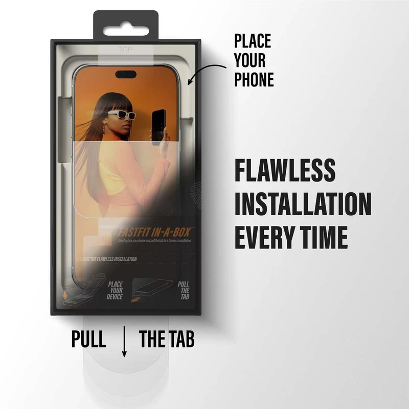 PanzerGlass 2-Way Privacy Screen Protector for iPhone 18 Pro Max with Ultra-Wide FASTFIT IN-A-BOX
